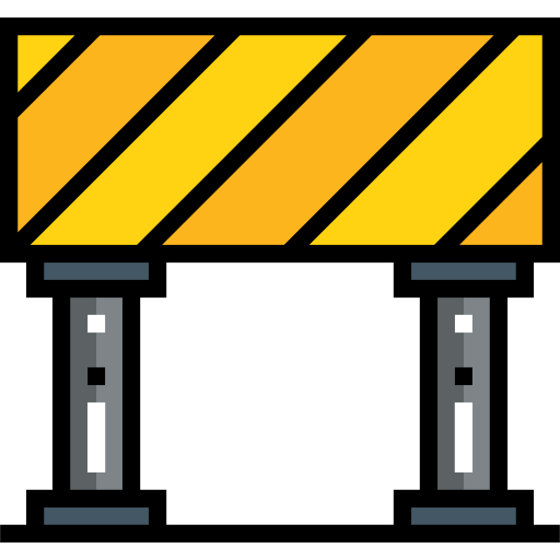 señal de tráfico Detailed Straight Lineal color icono