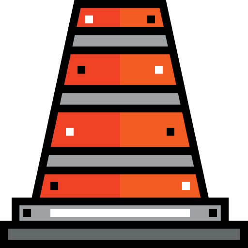 Cone Detailed Straight Lineal color icon