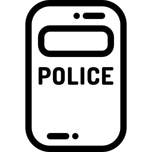 Police shield Detailed Rounded Lineal icon