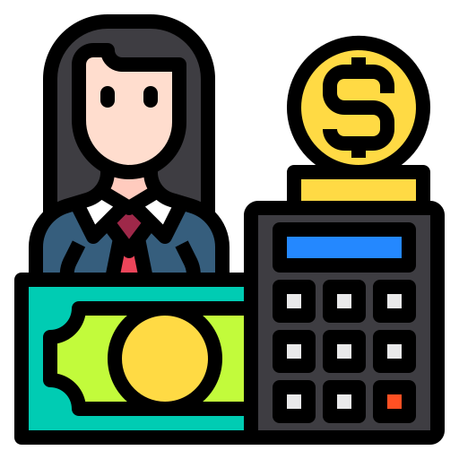 Businesswoman Payungkead Lineal Color icon