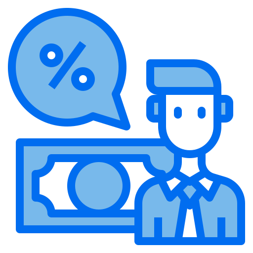 Businessman Payungkead Blue icon