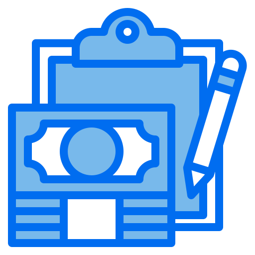 Clipboard Payungkead Blue icon