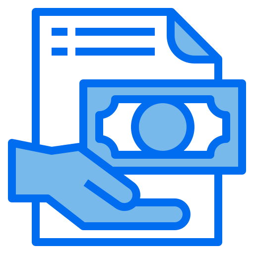 Hand Payungkead Blue icon
