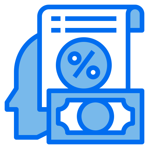 Accounting Payungkead Blue icon