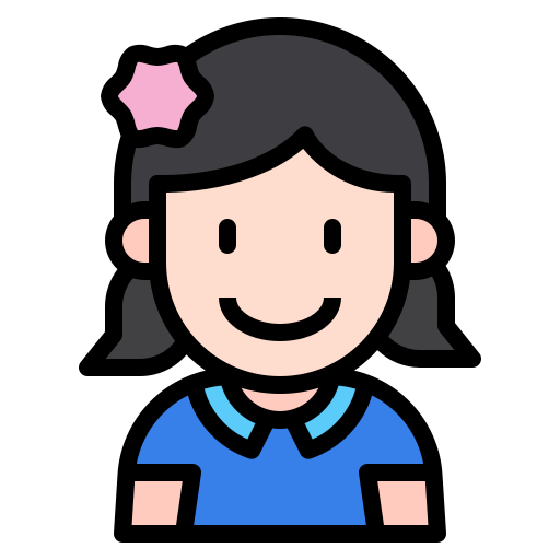 소녀 Payungkead Lineal Color icon