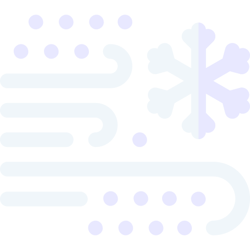 burza śnieżna Basic Rounded Flat ikona
