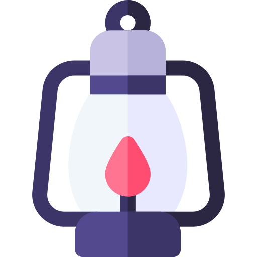 Oil lamp Basic Rounded Flat icon