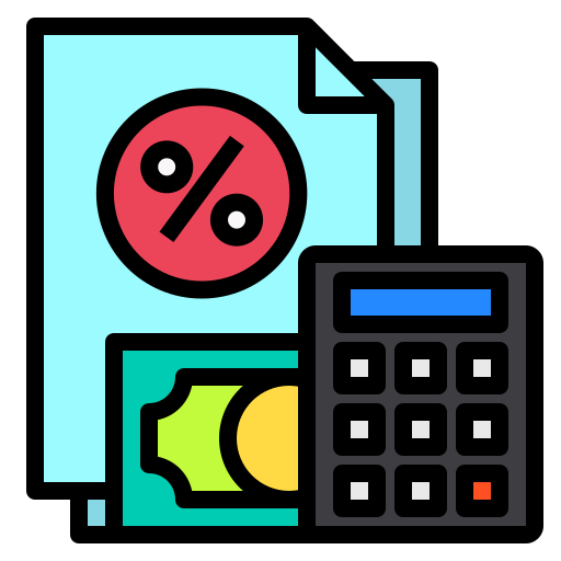 comptabilité Payungkead Lineal Color Icône