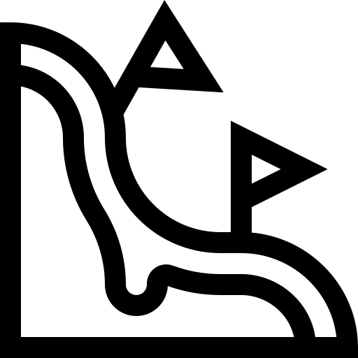 slalom Basic Straight Lineal Icône