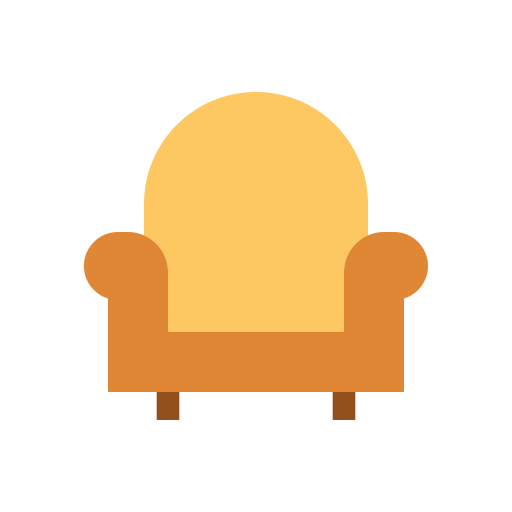 Armchair Good Ware Flat icon