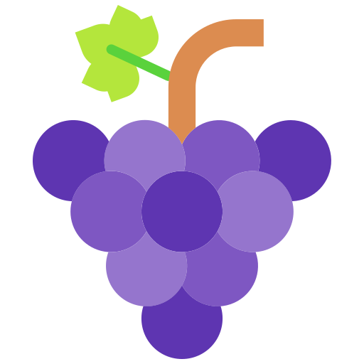 Grapes Good Ware Flat icon