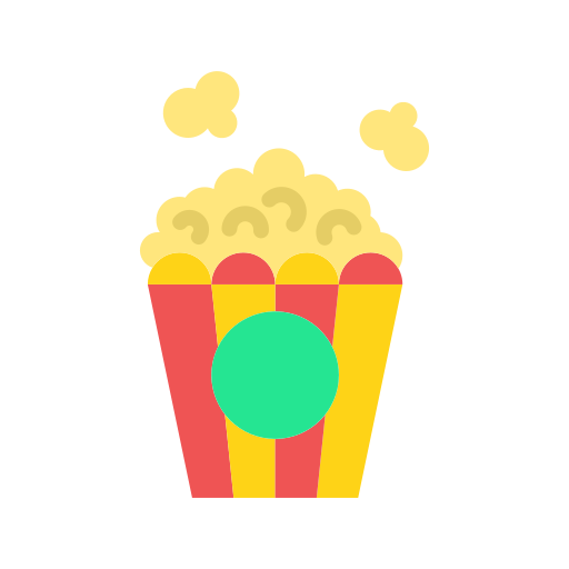 popcorn Good Ware Flat icon