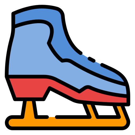 schaatsen Good Ware Lineal Color icoon