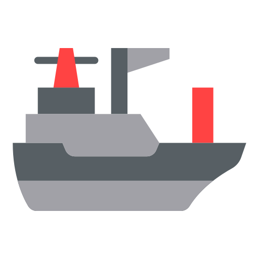 Ship Good Ware Flat icon