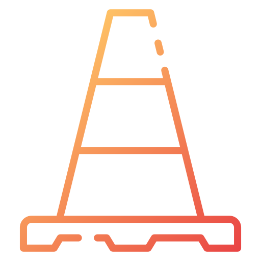 Traffic cone Good Ware Gradient icon