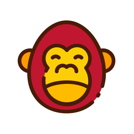 Gorilla Good Ware Lineal Color icon