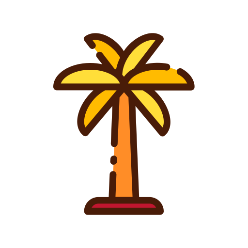Palm tree Good Ware Lineal Color icon