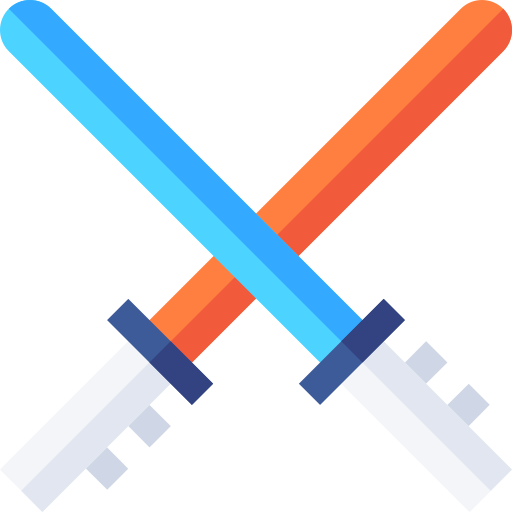 Light saber Basic Straight Flat icon