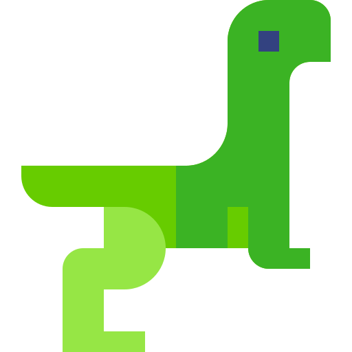 dinozaur Basic Straight Flat ikona