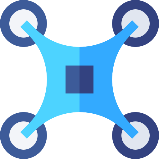 drone Basic Straight Flat icoon