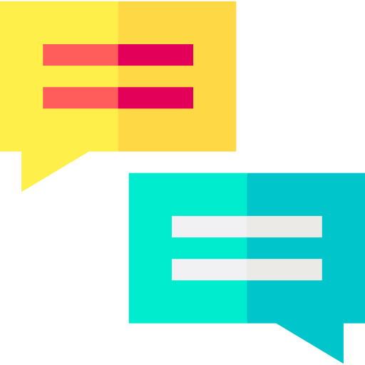conversazione Basic Straight Flat icona