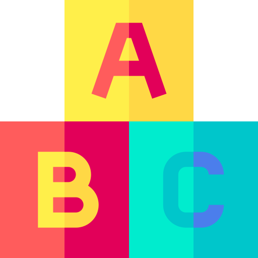blocco abc Basic Straight Flat icona