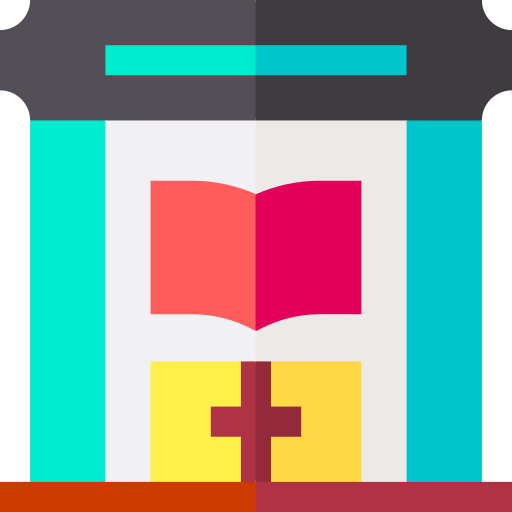 bibliothek Basic Straight Flat icon