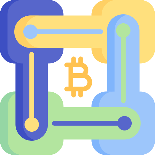 blockchain Special Flat icoon