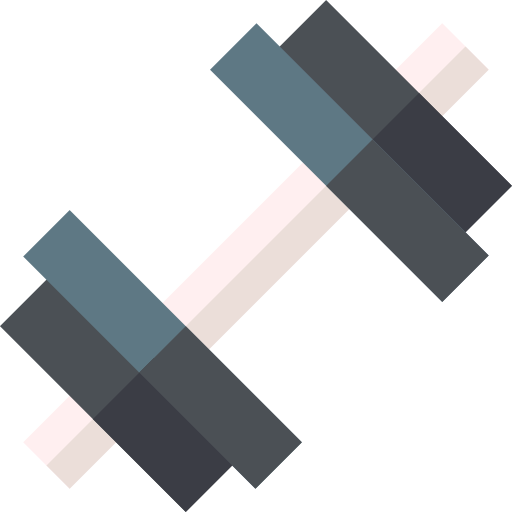 Dumbbell Basic Straight Flat icon