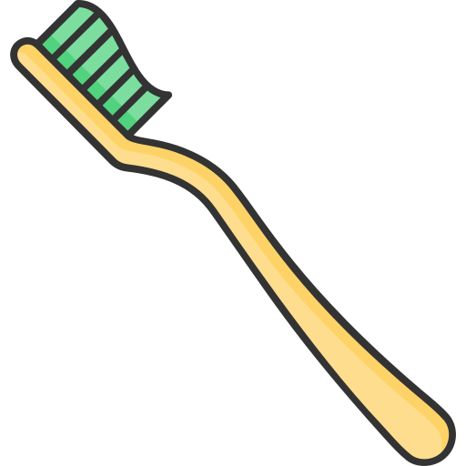 cepillo de dientes Generic Outline Color icono