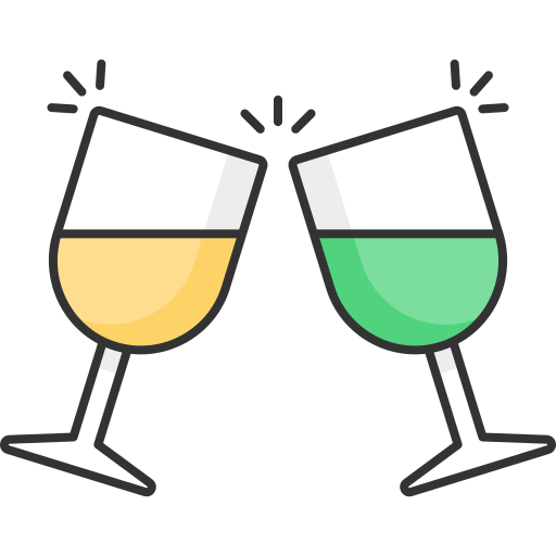 champagnerglas Generic Outline Color icon