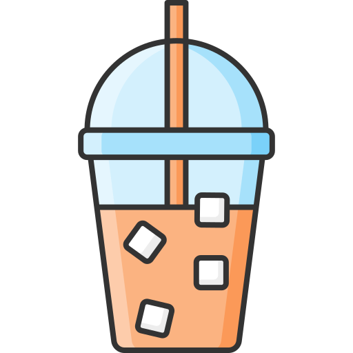 café helado Generic Outline Color icono