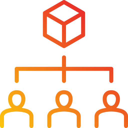 organisationsstruktur Generic Gradient icon