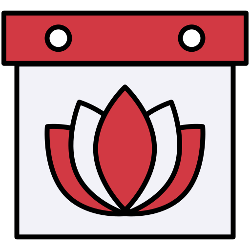 ハスの花 Generic Outline Color icon