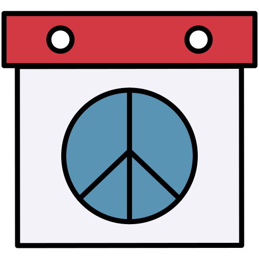 Peace day Generic Outline Color icon