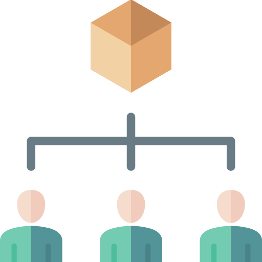 struktura organizacyjna Generic Flat ikona