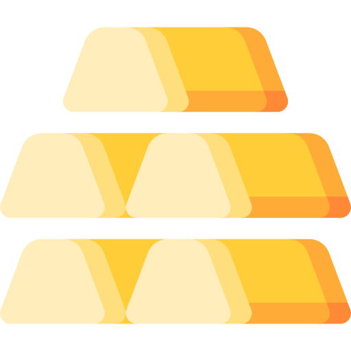 Gold Ingots Special Flat icon