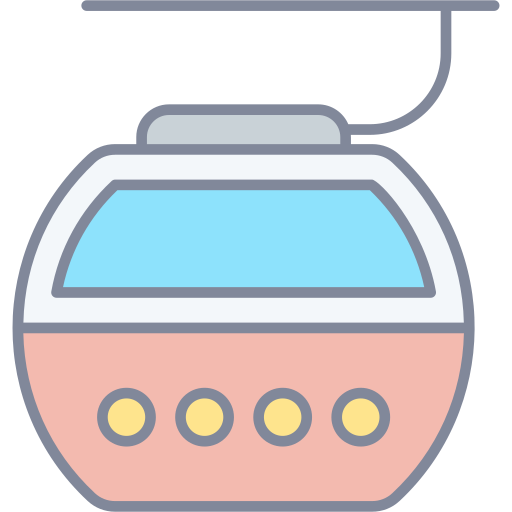 스키 리프트 Generic Outline Color icon