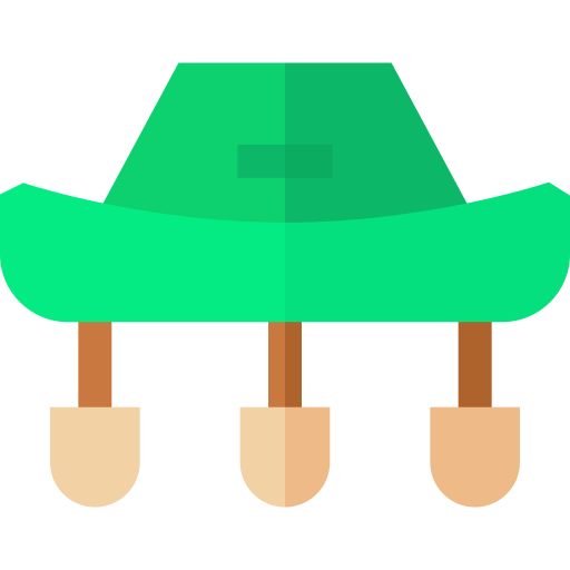sombrero de corcho Basic Straight Flat icono