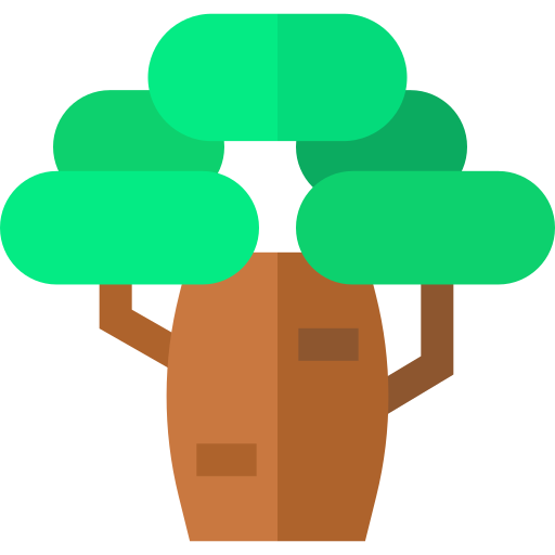 Baobab Basic Straight Flat icon