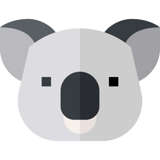 koala Basic Straight Flat ikona