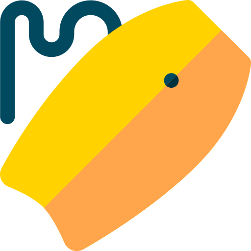 ボディボード Basic Rounded Flat icon