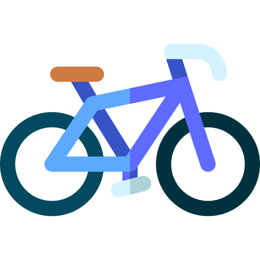 Кататься на велосипеде Basic Rounded Flat иконка