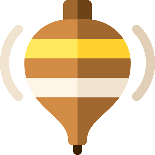 Spinning top Basic Rounded Flat icon