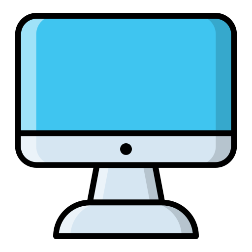 Pc monitor Generic Outline Color icon