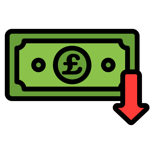 Pound sterling Generic Outline Color icon
