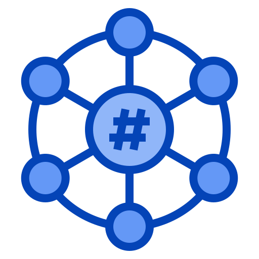 media społecznościowe Generic Blue ikona