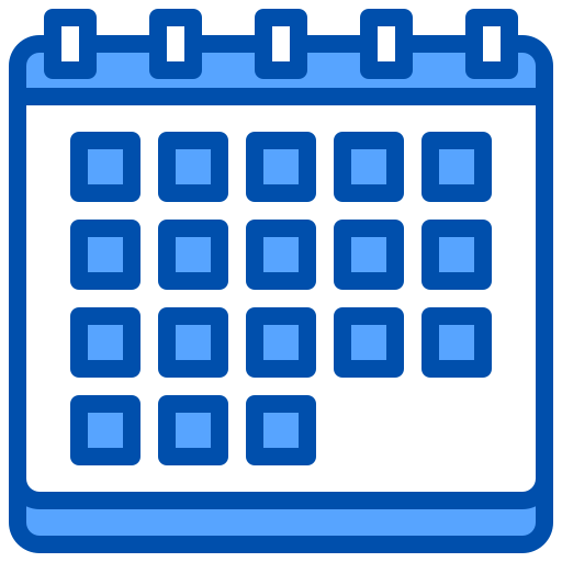 calendario xnimrodx Blue icono