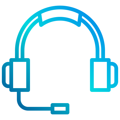 casque de musique xnimrodx Lineal Gradient Icône