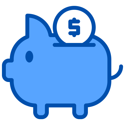 Piggy bank xnimrodx Blue icon